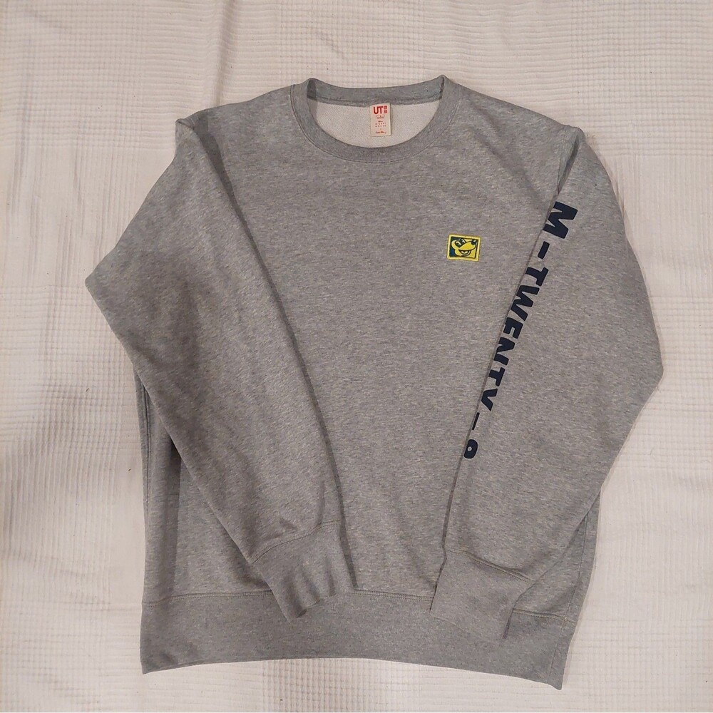 Uniqlo Keith Haring Disney Gray Sweatshirt Mickey Mouse Logo Sz Large M-Twenty-8